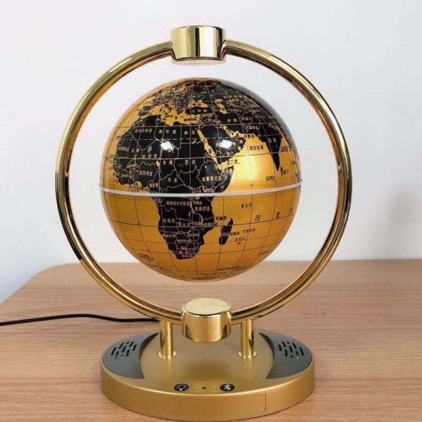 Magnetic Levitating Bluetooth Speaker Globe Table Lamp Gift - Image 3