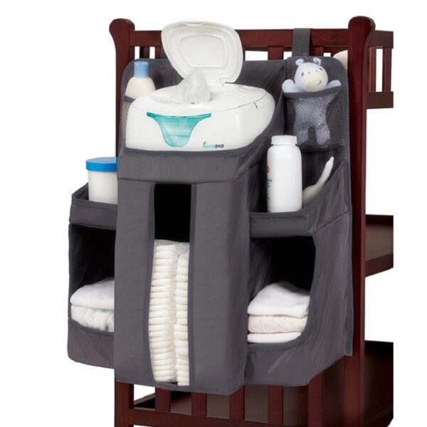 Baby Crib Bedside Storage Hanging Bag Diaper Storage Bag - Image 5