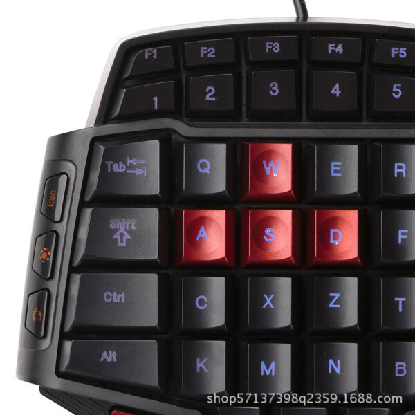 Professional single-hand lol game electronic competition keyboard palm dota mobile phone peripheral small keyboard - Image 5