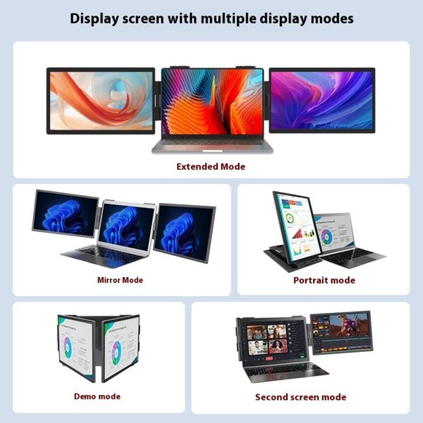 14-inch Dual-screen Portable Monitor Laptop With Wall-mounted External Expansion Screen Dual-screen Portable Screen - Image 3