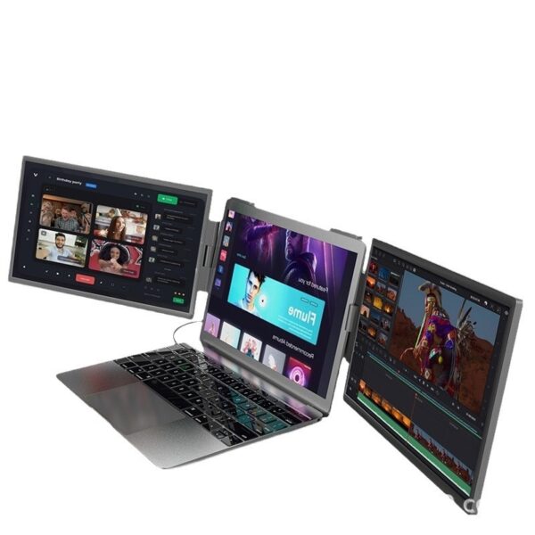 14-inch Dual-screen Portable Monitor Laptop With Wall-mounted External Expansion Screen Dual-screen Portable Screen - Image 4